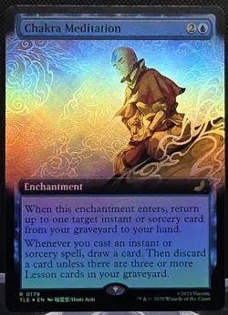 Chakra Meditation #179 Avatar: The Last Airbender Extended Art Foil Rare - Image 1
