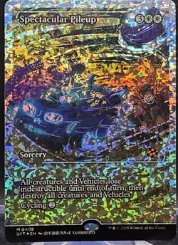 Spectacular Pileup #408 Aetherdrift Fractured Foil Mythic - Image 1