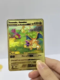 Charmeleon&Charizard GX HP450 Metal Pokemon Card-Collectible Gift Display - Image 2