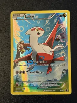 Pokemon TCG Latias XY78 Full Art Black Star Holo Promo Damaged - Image 1