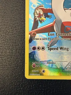 Pokemon TCG Latias XY78 Full Art Black Star Holo Promo Damaged - Image 3