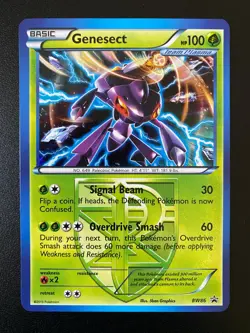 POKEMON GENESECT TEAM PLASMA HOLO BW86 BLACK & WHITE PROMO ENGLISH EX/NM - Image 1