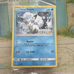 Pokemon Alolan Vulpix 21/145 Build-a-Bear Workshop Stamped Promo New & Sealed - Image 1
