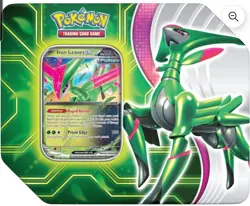 Pokemon TCG Paradox Clash Iron Leaves EX Sealed Tin - Image 1