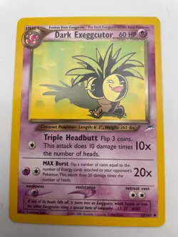 Dark Exeggutor 33/105 Uncommon Neo Destiny Unlimited Pokemon 2002 WOTC NM - Image 1