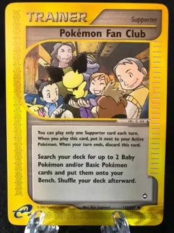 Pokemon Fan Club 130/147 Aquapolis Common Pokemon TCG NM Never Played - Image 1