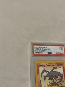 Pokemon TCG 2002 Neo Destiny Set - Shining Charizard 107/105 Rare Holo PSA 7 NM - Image 2