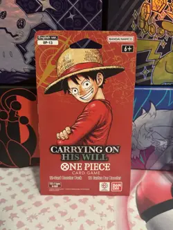 12 One Piece OP13 Carrying On His Will Sleeved Blister Booster Packs Lot - Image 1