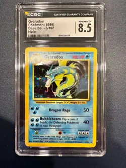 Gyarados Holo 6/102 Base Set (1999) - CGC 8.5 - WOTC Vintage Pokemon Card - Image 1