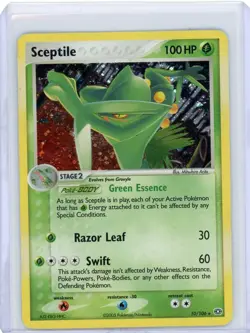 Pokemon TCG: Sceptile (2005) Ex Emerald 10/106 Holo Card 100 HP - Image 1