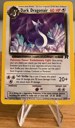 Dark Dragonair #148 Non-Holo Pokemon Card NM 33/82 Uncommon Team Rocket Set 2000 - Image 3