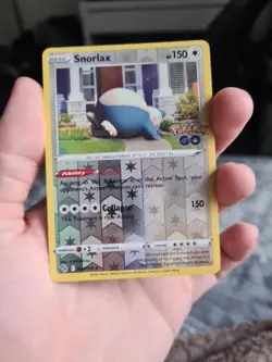 Pokemon Card Snorlax Pokemon Go Reverse Holo Rare 055/078 Lp - Image 1