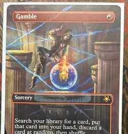 Gamble Borderless Card Near Mint Condition MTG Magic Kid Icarus - Image 4