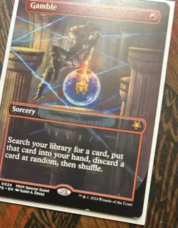 Gamble Borderless Card Near Mint Condition MTG Magic Kid Icarus - Image 5