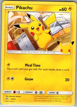 Pikachu - 25/25 Non Holo McDonald's 25th Anniversary Promos - Pokemon Card - NM - Image 1