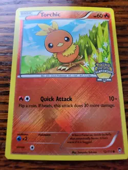 TORCHIC 12/111 XY Furious Fists CITY CHAMPIONSHIPS PROMO Cities Pokemon card LP - Image 2