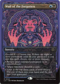 Wail of the Forgotten (Borderless) R The Lost Caverns of Ixalan 343 NM MTG - Image 1