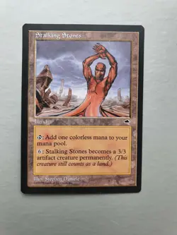 Stalking Stones, MTG Tempest (1997) Uncommon Land VNM - Image 1