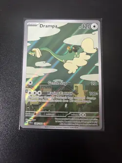Pokemon TCG Drampa Scarlet Violet Temporal Forces 184/162 Illustration - Image 1
