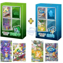 IN STOCK Pokemon Chinese 151Original Partner Premium Gift Box Bulbasaur+Squirtle - Image 1