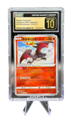 CGC PRISTINE 10 - Radiant Charizard Pokemon 2023 Black Flame Deck Build Box 1/38 - Image 1