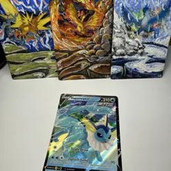 Vaporeon V SWSH150 Holo Black Star Promo Sword Shield Pokemon - Image 1