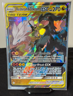Reshiram & Zekrom GX 157/236 | Cosmic Eclipse TAG TEAM | Pokemon TCG Legendary - Image 2