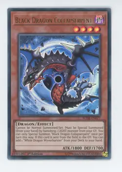 Yugioh Black Dragon Collapserpent BLHR-EN077 Ultra Rare 1st Edition NM - Image 1