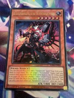 Yu-Gi-Oh! TCG Fiendsmith Engraver RA04-EN049 Ultra Rare NM/M - Image 1
