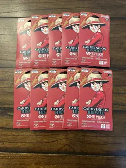 One Piece TCG: Carrying On His Will Sleeved Booster OP-13 English (LOT OF 10) - Image 1