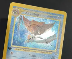Kabutops - 6/75 - Holo Rare 1st Edition - Neo Discovery - Pokemon Card - DMG - Image 4
