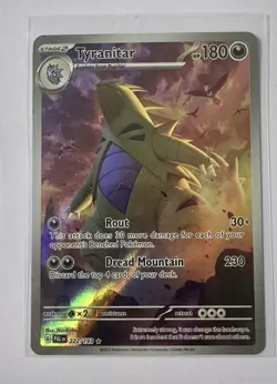 Pokemon TCG Tyranitar Holo Card Scarlet & Violet Paldea Evolved 222/193 - Image 3