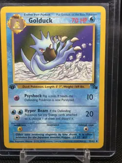Pokemon TCG Golduck Fossil 1st Edition Uncommon Card 35/62 Regular - Image 3