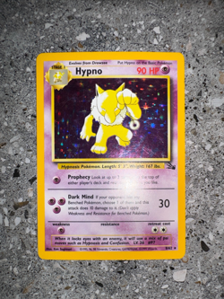 Pokemon TCG Cards Hypno 8/62 Fossil Holo Rare LP - Image 4