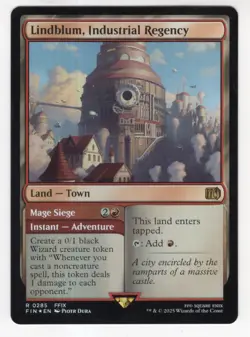 MTG Final Fantasy Foil Rare #0285 Lindblum Industrial Regency - Image 1