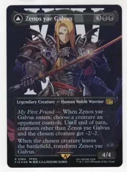 MTG Final Fantasy Foil Rare #0384 Zenos Yae Galvus - Image 1