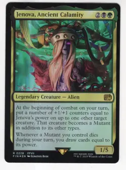 MTG Final Fantasy Foil Rare #0228 Jenova Ancient Calamity - Image 1