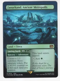 MTG Final Fantasy Foil Rare #0314 Zanarkand Ancient Metropolis - Image 1