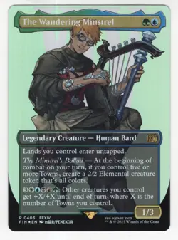 MTG Final Fantasy Foil Rare #0403 The Wandering Minstrel - Image 1