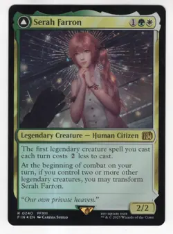 MTG Final Fantasy Foil Rare #0240 Serah Farron - Image 1