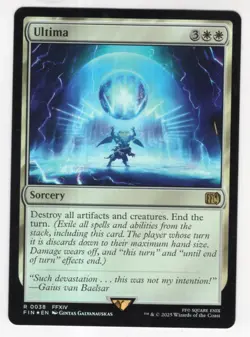 MTG Final Fantasy Foil Rare #0038 Ultima - Image 1