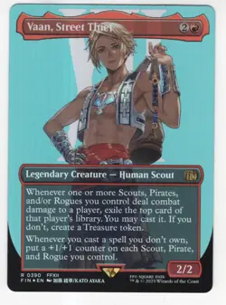 MTG Final Fantasy Foil Rare #0390 Vaan Street Thief - Image 1