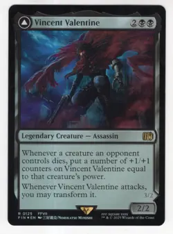 MTG Final Fantasy Foil Rare #0125 Vincent Valentine - Image 1
