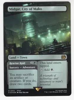 MTG Final Fantasy Foil Rare #0313 Midgar City Of Mako - Image 1