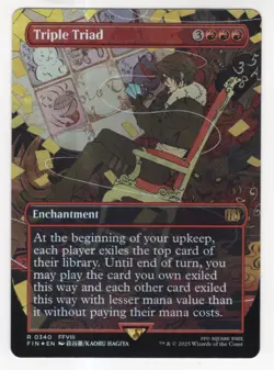 MTG Final Fantasy Foil Rare #0340 Triple Triad - Image 1