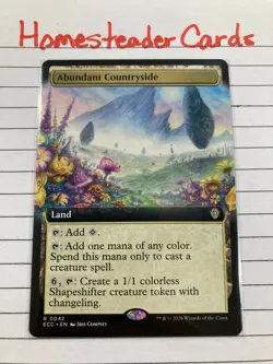 Abundant Countryside (Extended Art) Commander: Lorwyn Eclipsed Regular ECC #0042 - Image 1