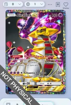 Pokemon TCG POCKET - Giratina Full Art 2⭐, Shining Revelry, English - Image 1