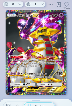 Pokemon TCG POCKET - Giratina Full Art 2⭐, Shining Revelry, English - Image 3