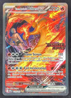 2025 Pokemon SV Destined Rivals - DRI EN #229/182 Team Rocket's Moltres ex - Image 1