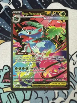 Mega Venusaur EX 177/132 - Pokemon TCG - Mega Evolution - SIR - Near Mint + - Image 2